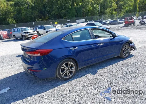 2017 Hyundai Elantra Limited из США, поврежденный, VIN 5NPD84LF0HH053037